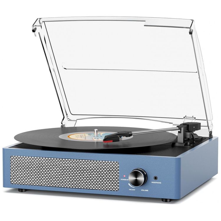 Toca-Discos-de-Vinil-com-2-Alto-Falantes-Estereo-Bluetooth-Imagem-0