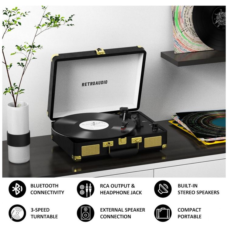 Toca-discos-de-Vinil-Portatil-Retro-com-Bluetooth-3-Imagem-2