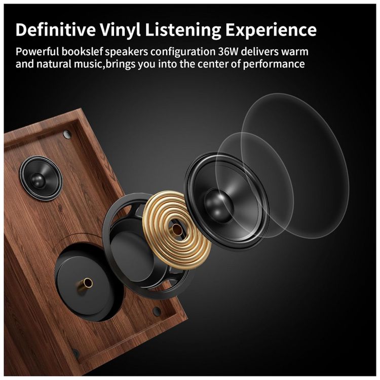 Sistema-HiFi-de-Toca-discos-Bluetooth-com-Alto-falantes-de-Imagem-5