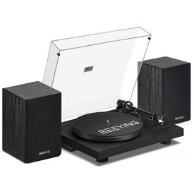 Toca-discos-de-Vinil-Bluetooth-com-Alto-falantes-Estereo-de-Imagem-0