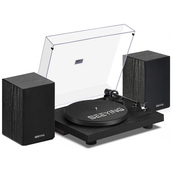 Toca-discos-de-Vinil-Bluetooth-com-Alto-falantes-Estereo-de-Imagem-0