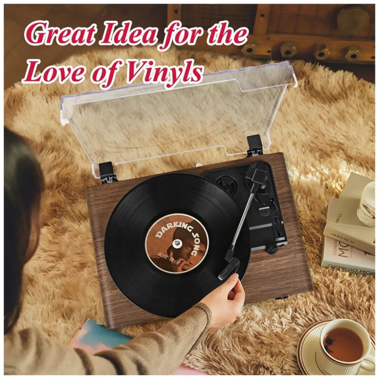 Toca-discos-de-Vinil-com-Alto-falantes-Aprimorados-Imagem-5