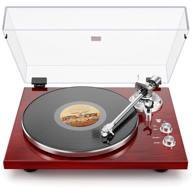 Toca-Discos-de-Correia-para-Vinil-Conexao-com-Alto-Falantes-Imagem-8