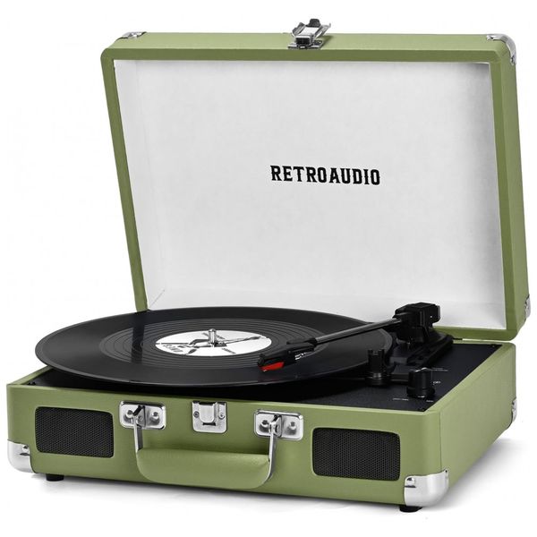 Toca-discos-de-Vinil-Portatil-Bluetooth-3-Velocidades-em-Imagem-0