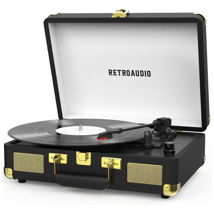 Toca-discos-de-Vinil-Portatil-Retro-com-Bluetooth-3-Imagem-0