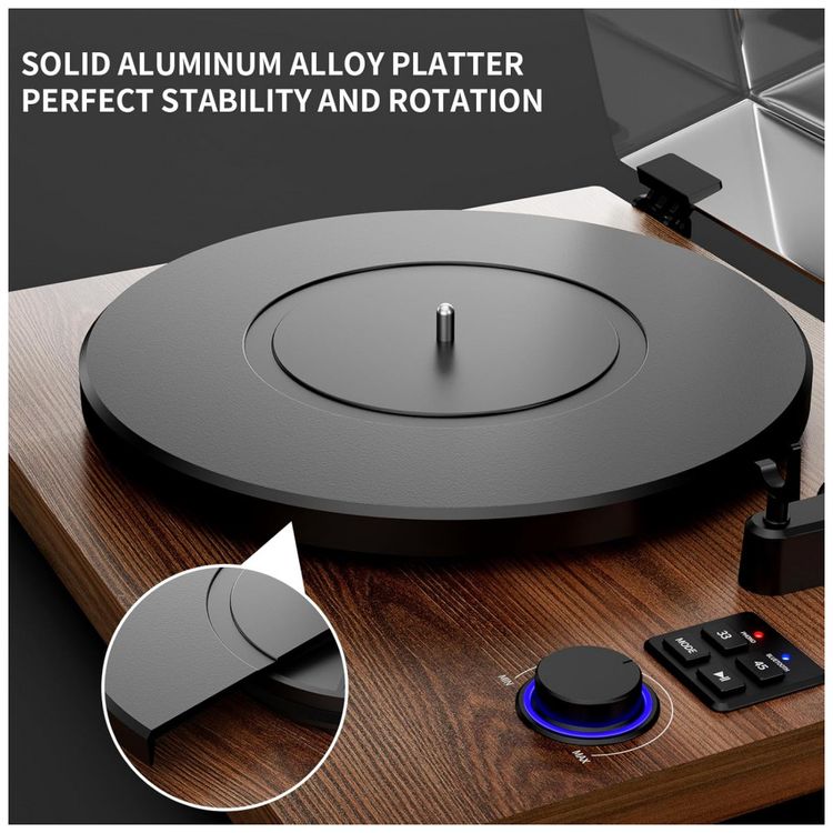 Sistema-HiFi-de-Toca-discos-Bluetooth-com-Alto-falantes-de-Imagem-3