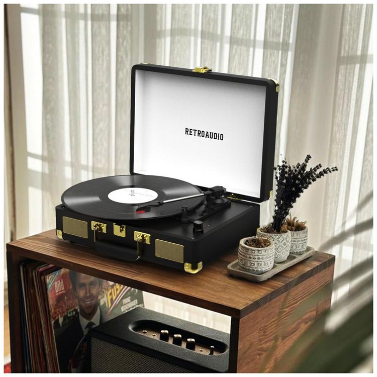 Toca-discos-de-Vinil-Portatil-Retro-com-Bluetooth-3-Imagem-5
