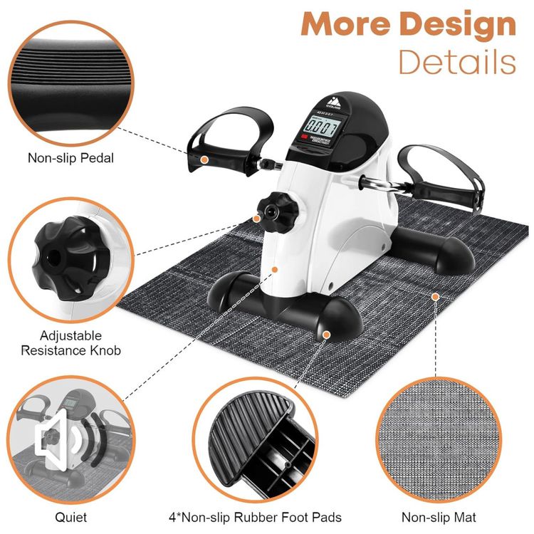 Mini-Exercise-Bike-AGM-Under-Desk-Bike-Pedal-Exerciser-Foot-Imagem-7