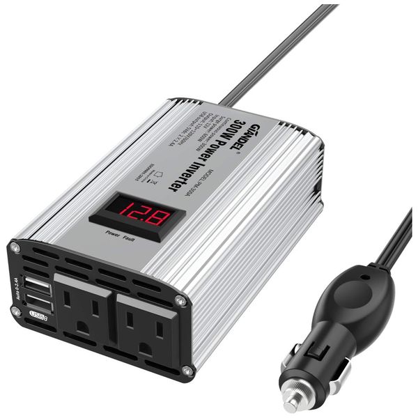 Inversor-de-Potencia-300W-DC-12V-para-AC-2-Tomadas-AC-e-2-Imagem-0