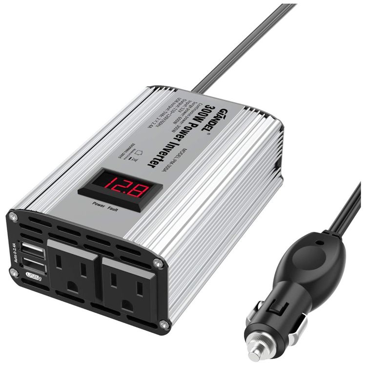 Inversor-de-Potencia-300W-DC-12V-para-AC-2-Tomadas-AC-e-2-Imagem-0