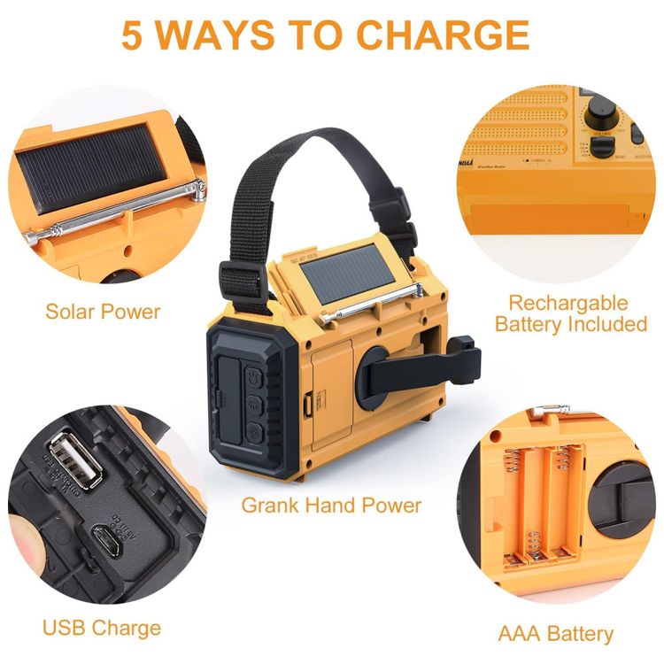 Raynic-Radio-AM-FM-WB-e-NOAA-2000mAh-Com-Bateria-Solar-Imagem-3