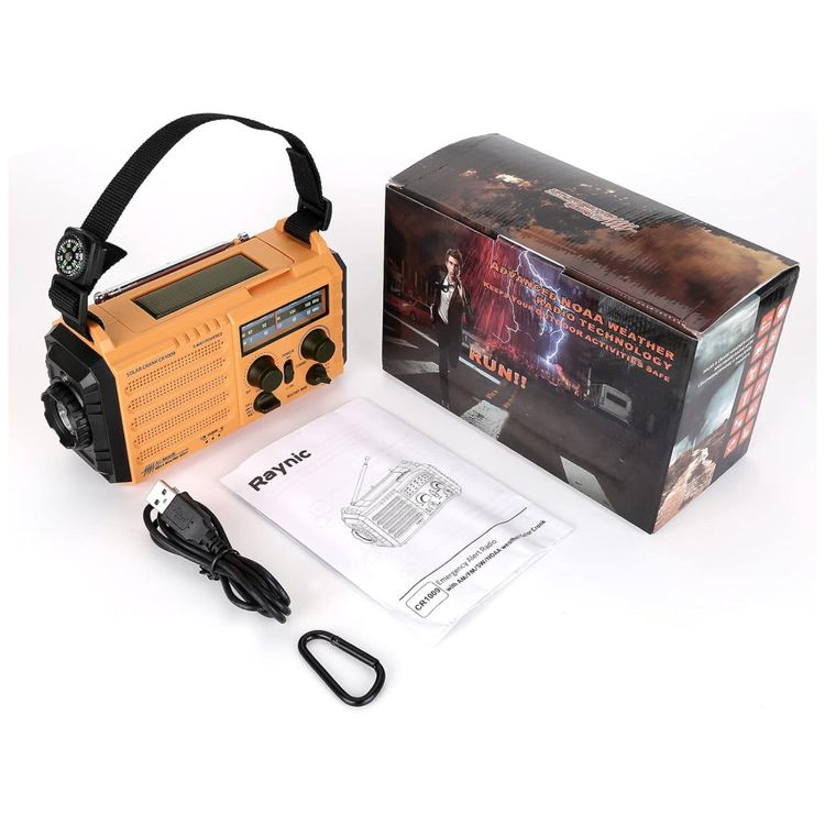 Raynic-Radio-AM-FM-WB-e-NOAA-2000mAh-Com-Bateria-Solar-Imagem-6