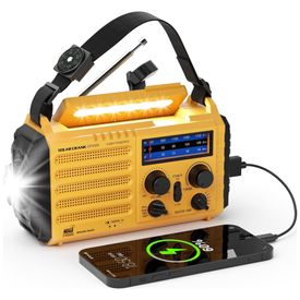 Radio-AM-FM-SW-e-NOAA-2000mAh-Bateria-Solar-Manivela-de-Imagem-0