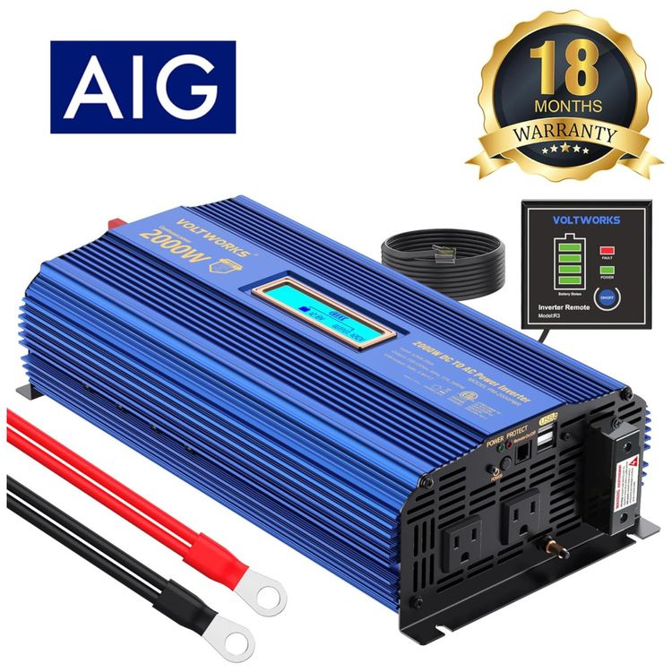 Inversor-de-Potencia-2000W-DC-12V-para-AC-3-Tomadas-2-USB-Imagem-1