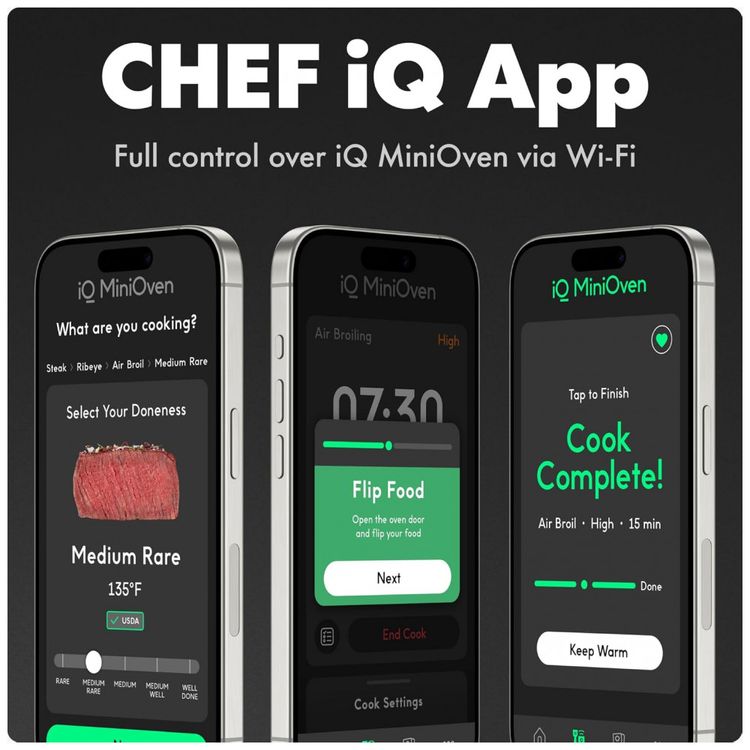Forno-Eletrico-Inteligente-CHEF-iQ-MiniOven-Combo-de-Forno-Imagem-7