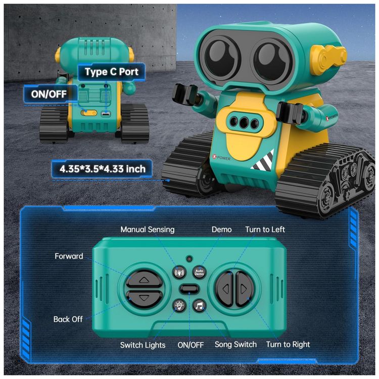 Brinquedo-Robo-Eletronico-Hamourd-para-Meninos-e-Meninas-Imagem-3