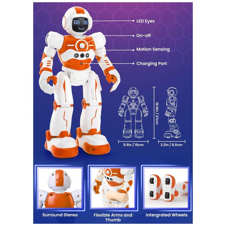 Brinquedo-Robo-para-Criancas-Robo-Inteligente-Programavel-Imagem-1