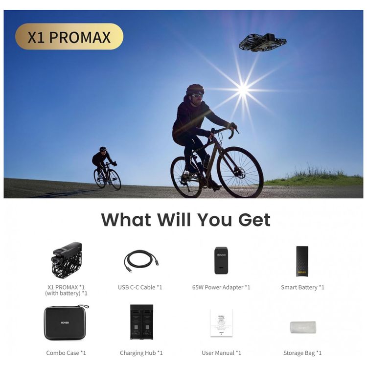 Camera-Voadora-X1-PROMAX-8K-da-HOVERAir-Drone-Dobravel-Imagem-8