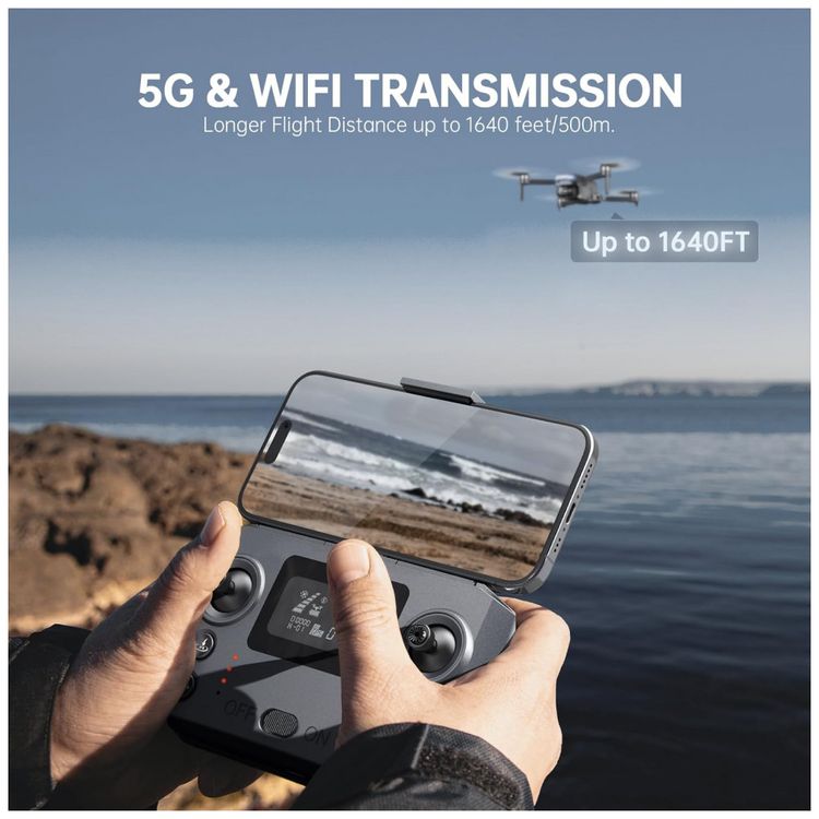 Drone-com-Camera-4K-GPS-Leve-e-Dobravel-para-Iniciantes-Imagem-2