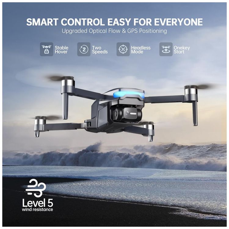 Drone-com-Camera-4K-GPS-Leve-e-Dobravel-para-Iniciantes-Imagem-3