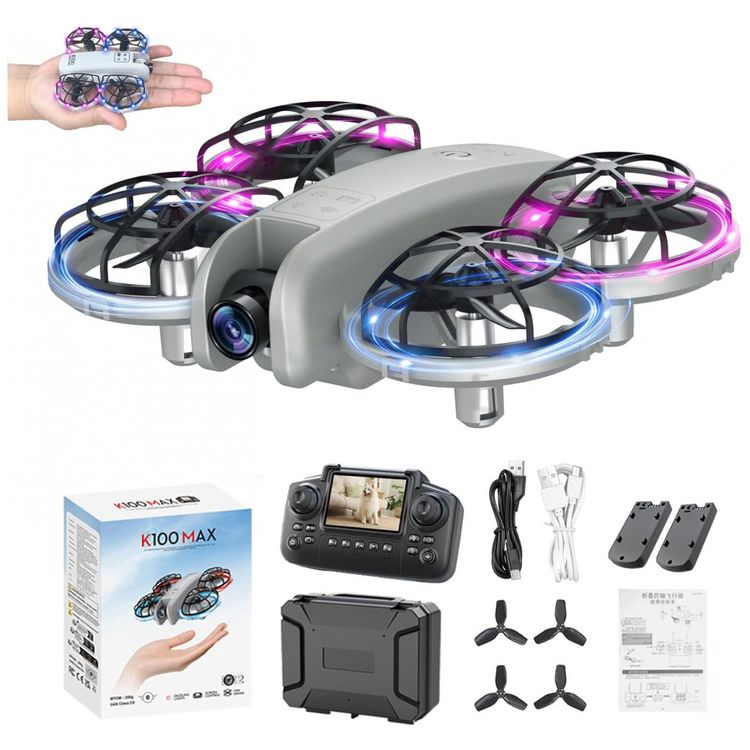 Mini-Drone-K100Max-com-Camera-para-Criancas-e-Iniciantes-Imagem-0