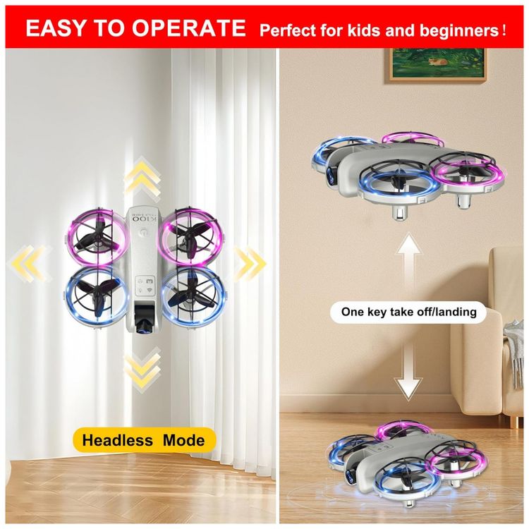 Mini-Drone-K100Max-com-Camera-para-Criancas-e-Iniciantes-Imagem-4