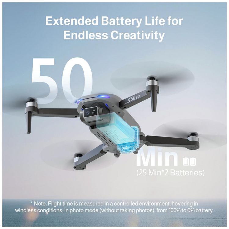 Ameta-Drone-com-Camera-4K-Profissional-e-GPS---S50-Lite-FPV-Imagem-5