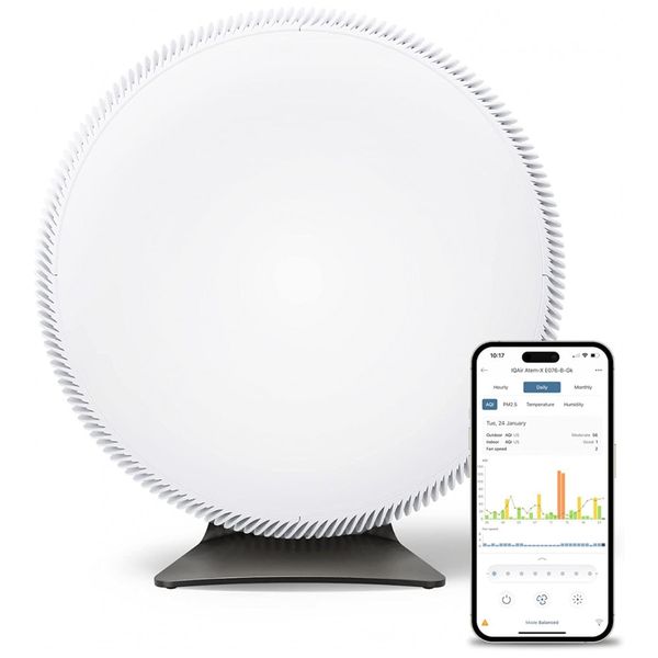 Purificador-de-Ar-Inteligente-IQAir-Atem-X-para-Ambientes-Imagem-0