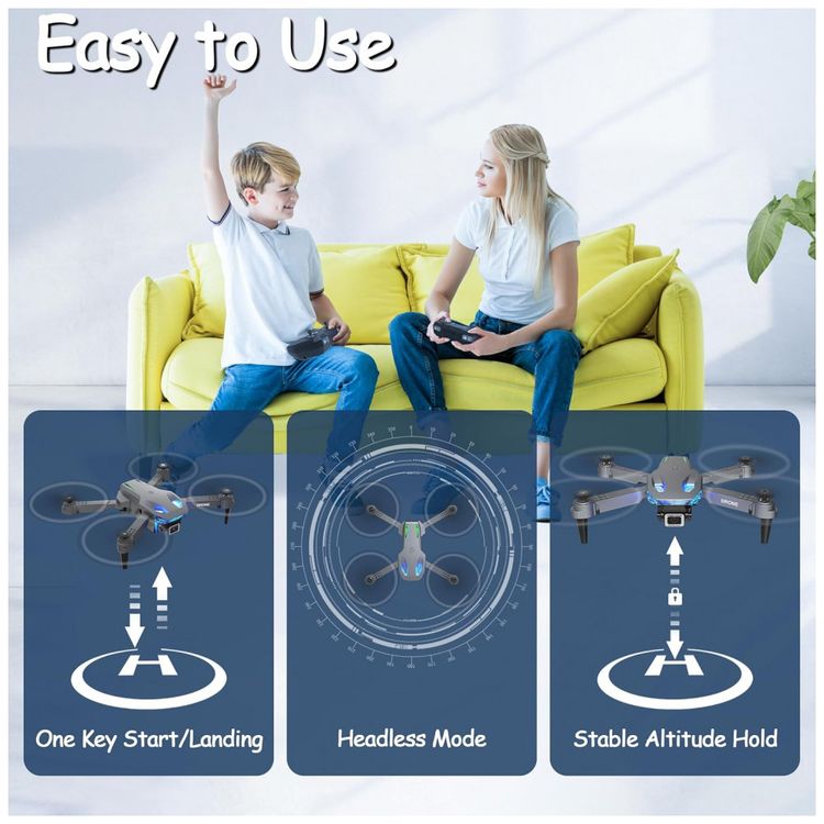 Drone-Wipkviey-T28-Mini-com-Camera-HD-1080P-Imagem-4