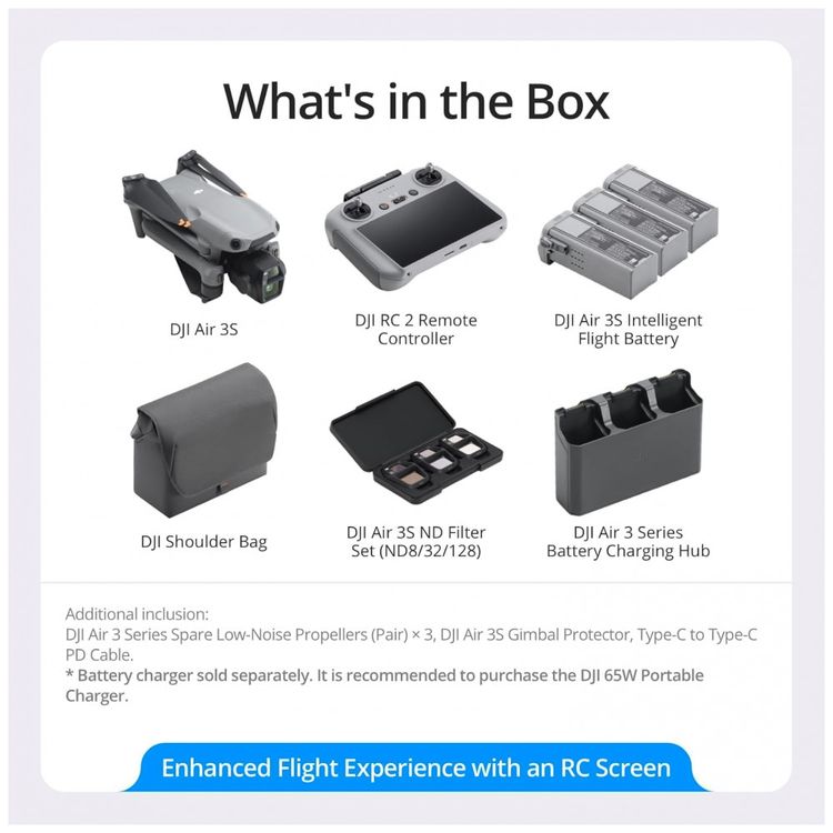 Drone-DJI-Air-3S-Fly-More-Combo-com-Controle-Remoto-de-2-Imagem-5