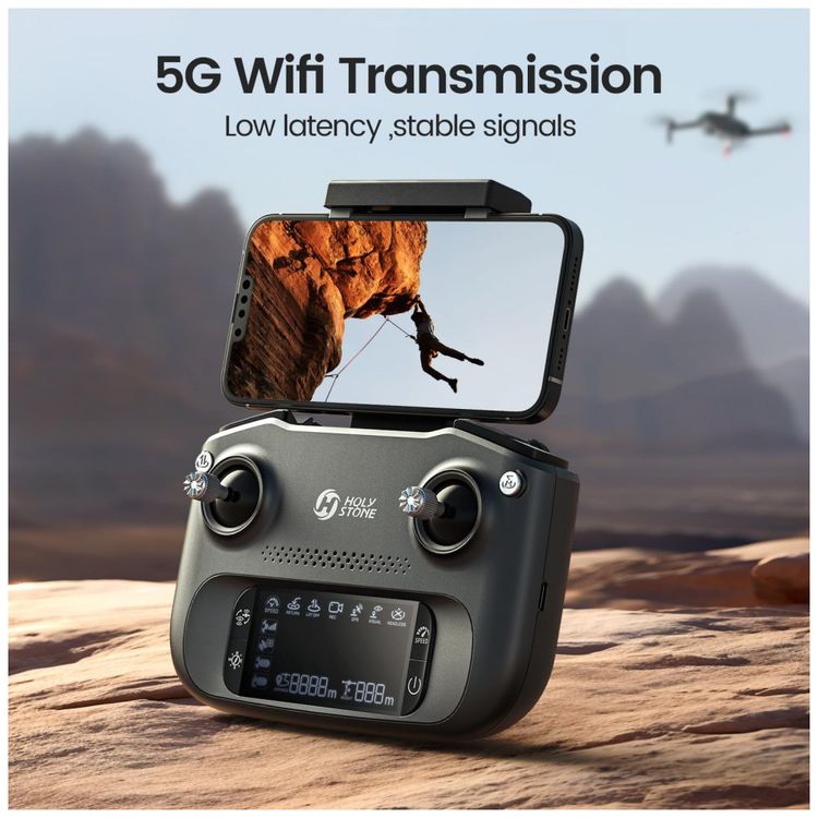 Drone-Holy-Stone-GPS-com-Camera-4K-EIS-para-Adultos-Imagem-4