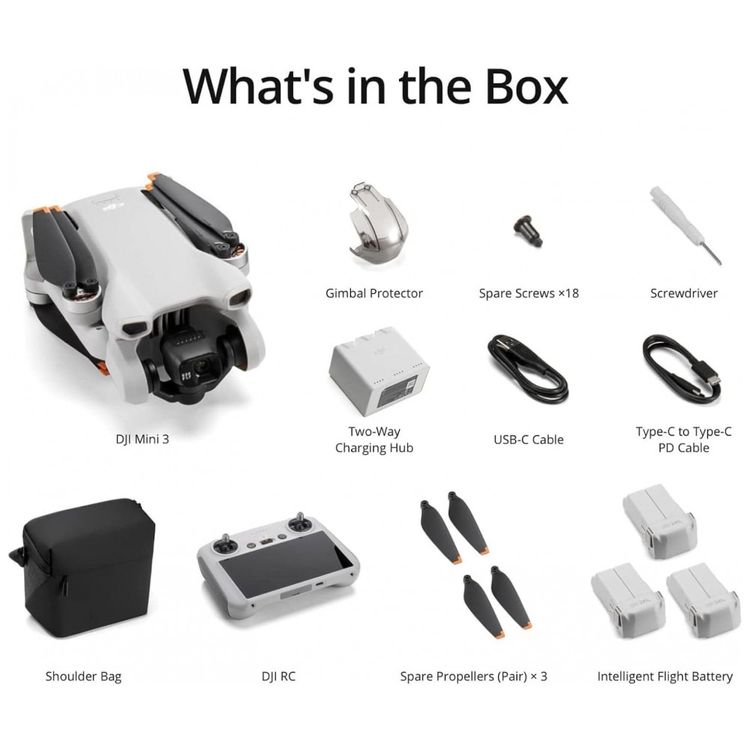 DJI-Mini-3-Fly-More-Combo-DJI-RC---Drones-com-Camera-4K-para-Imagem-6