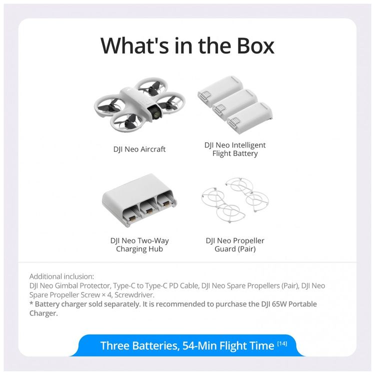 Combo-DJI-Neo-ThreeBattery--Mini-Drone-com-Camera-4K-UHD-Imagem-5