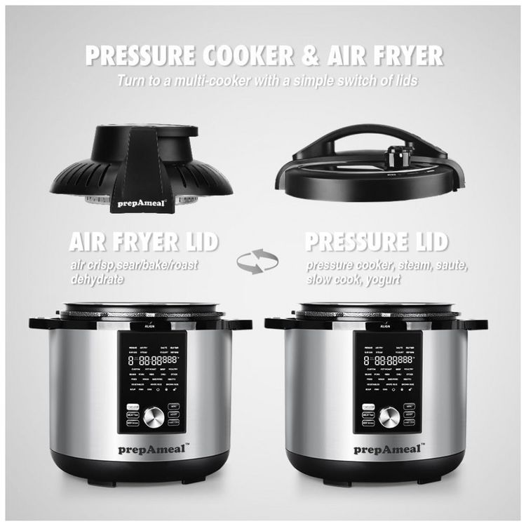 Panela-de-Pressao-Eletrica-e-Fritadeira-de-Ar-8Qt-Imagem-1