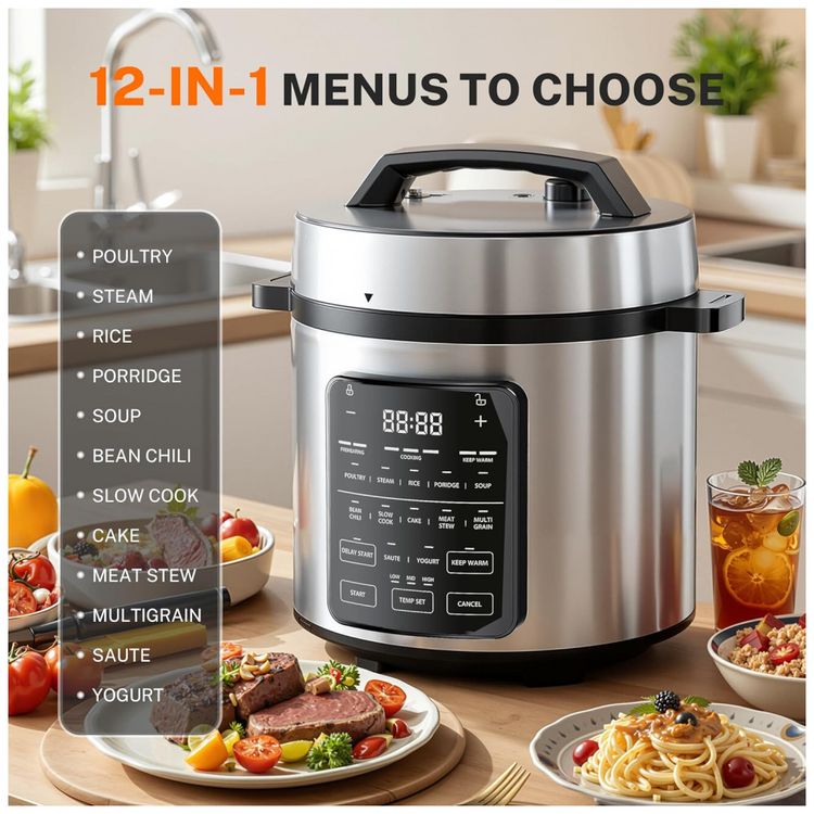 Panela-de-Pressao-Eletrica-14-em-1-Simple-Deluxe-6-litros-em-Imagem-1
