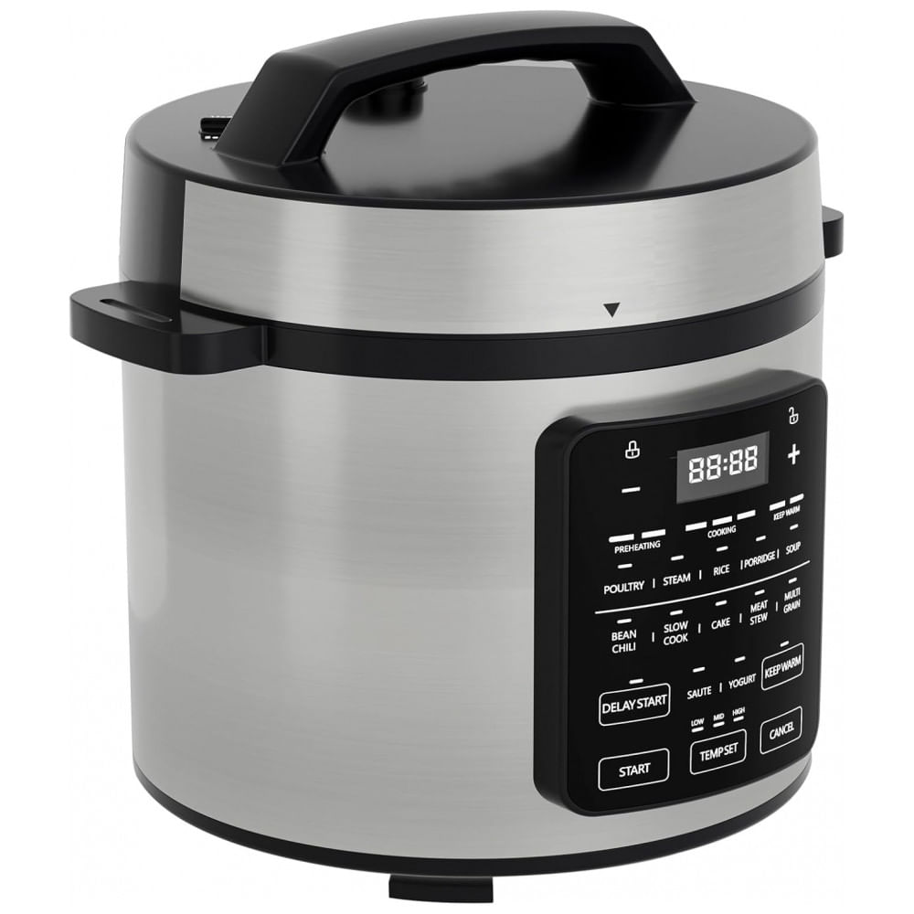 Panela de Pressão Elétrica OLIXIS 6 litros em Aço Inoxidável Multiprocessador Elétrico 12 em 1 para Arroz, Cozimento a Vapor, Fabricante de Iogurte,