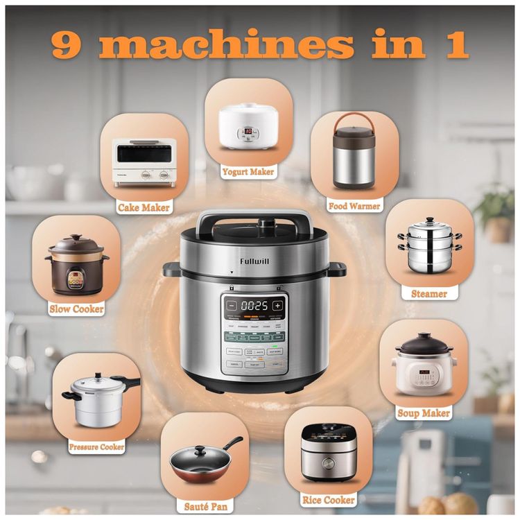 Panela-de-Pressao-Eletrica-Fullwill-6-litros-Dual-Pots-Imagem-4