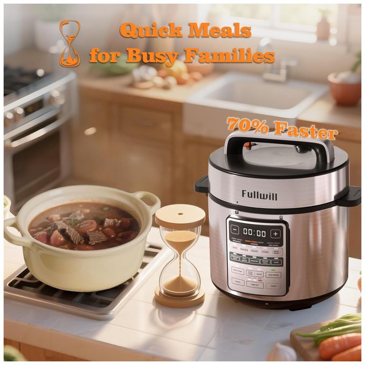 Panela-de-Pressao-Eletrica-Fullwill-6-litros-Dual-Pots-Imagem-6