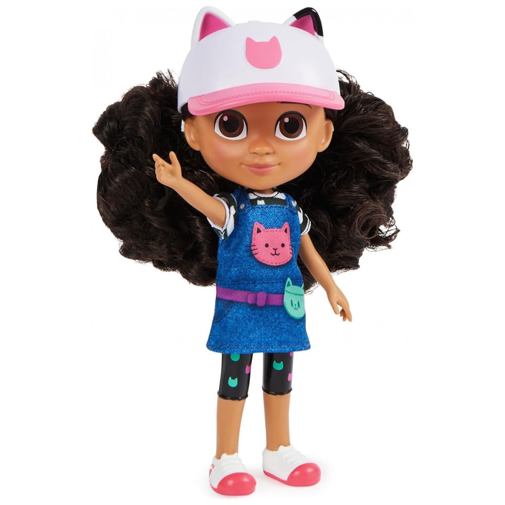 Boneca Gabby da Casa de Bonecas da Gabbys Dollhouse, Edição de Viagem de 20 cm com Acessórios