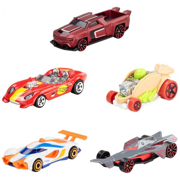Carrinhos-de-Brinquedo-Hot-Wheels-Conjunto-com-5-Carros-em-Imagem-0
