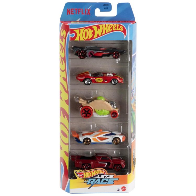 Carrinhos-de-Brinquedo-Hot-Wheels-Conjunto-com-5-Carros-em-Imagem-1