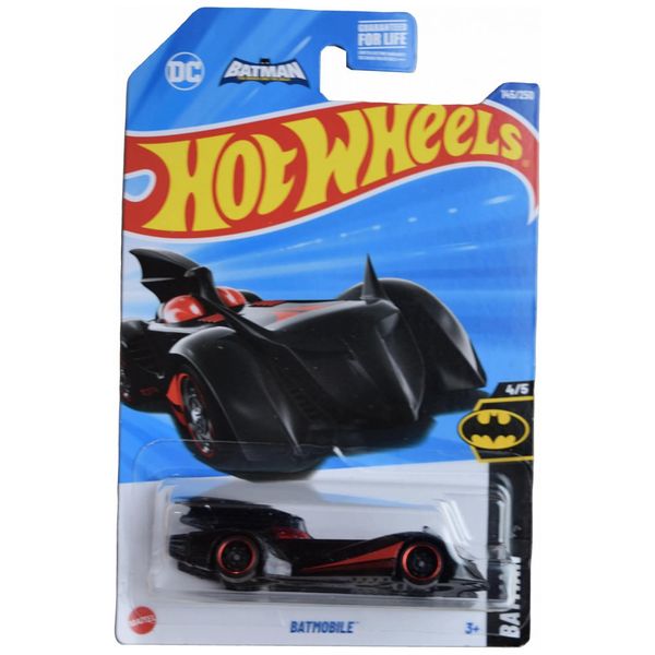 Carrinho-Hot-Wheels-Batmobile-Batman-45-Preto-Vermelho-1-64-Imagem-0