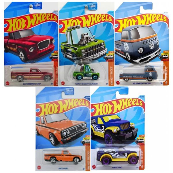 Colecao-de-Carrinhos-Die-Cast-Hot-Wheels-Hot-Trucks-Imagem-0