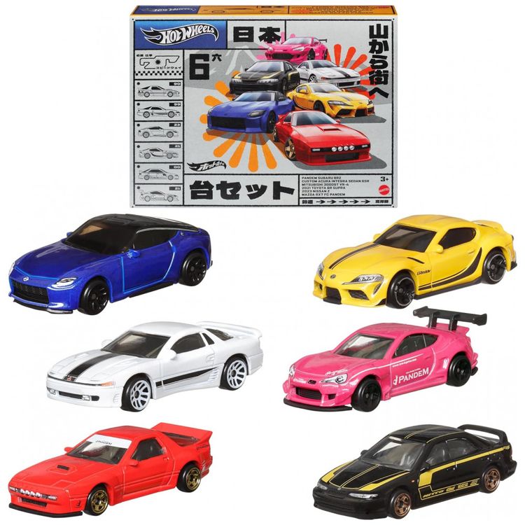 Conjunto-Premium-de-6-Carros-de-Brinquedo-Hot-Wheels-Car-Imagem-0