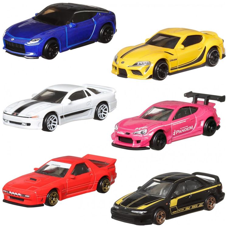 Conjunto-Premium-de-6-Carros-de-Brinquedo-Hot-Wheels-Car-Imagem-1