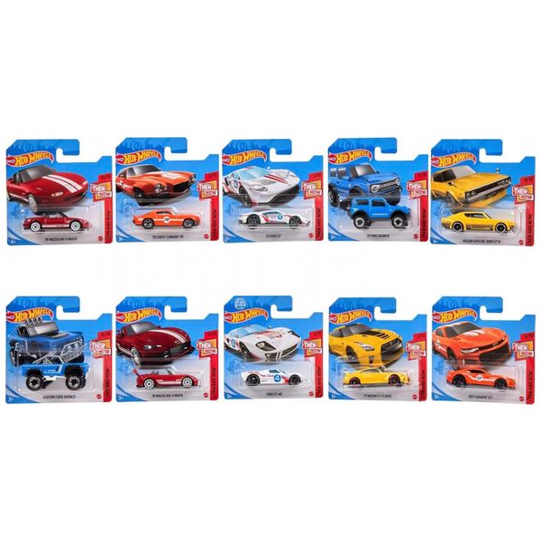 Colecao-de-Brinquedos-Hot-Wheels-com-10-Carros-ou-Caminhoes-Imagem-0