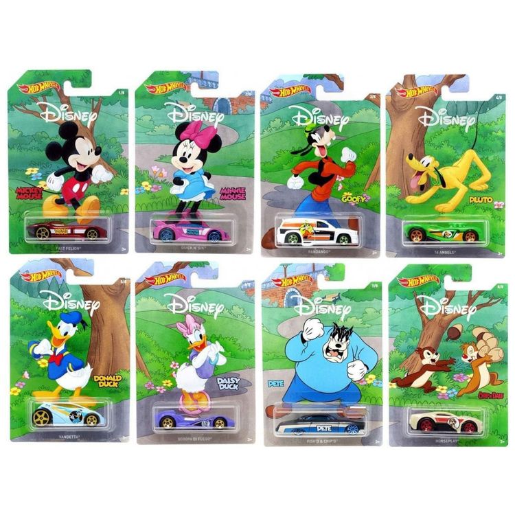 Conjunto-Completo-de-8-Carros-Hot-Wheels-Disney-2019---Imagem-1