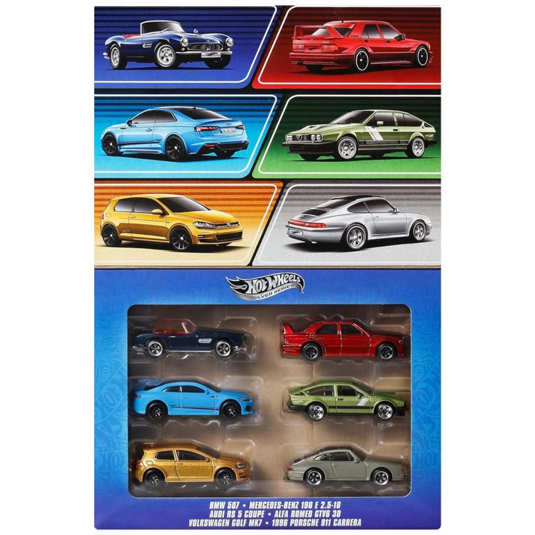 Conjunto-de-6-Carros-de-Brinquedo-Hot-Wheels-DieCast-em-Imagem-0