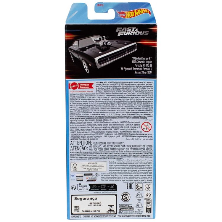 Carrinhos-de-Brinquedo-Hot-Wheels-Velozes-e-Furiosos-Imagem-2