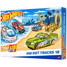 Conjunto-de-10-Miniaturas-de-Caminhoes-Hot-Wheels-Imagem-0